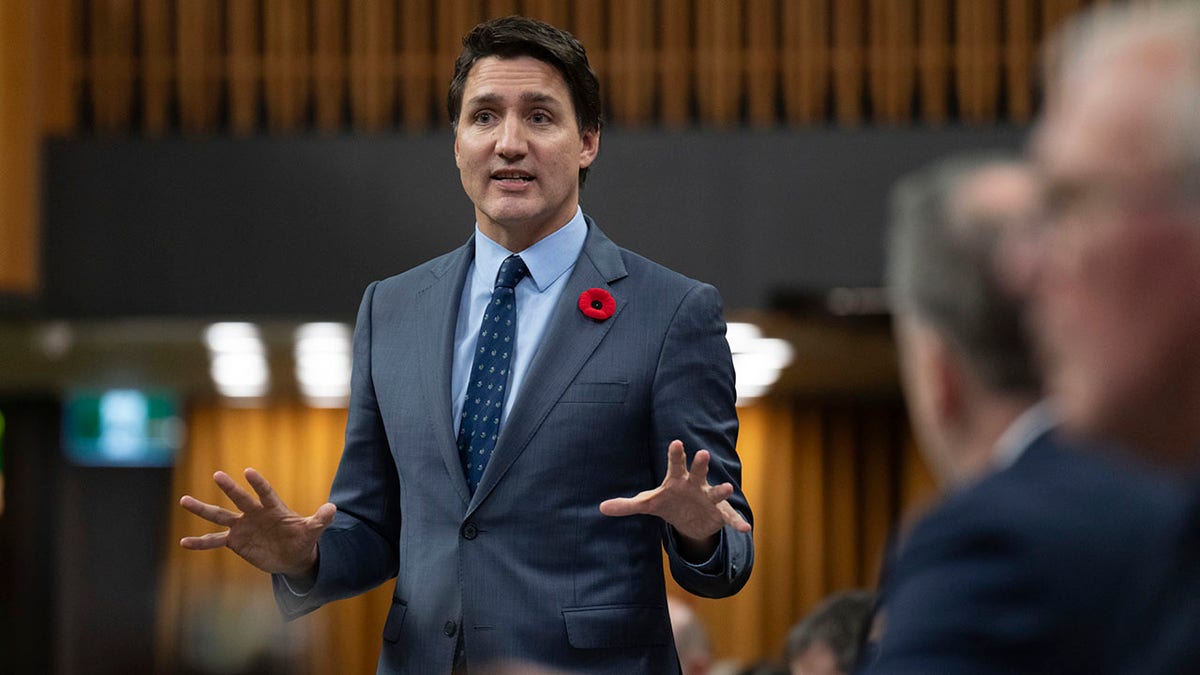 Canada Prime Minister Justin Trudeau speaks in Ottawa