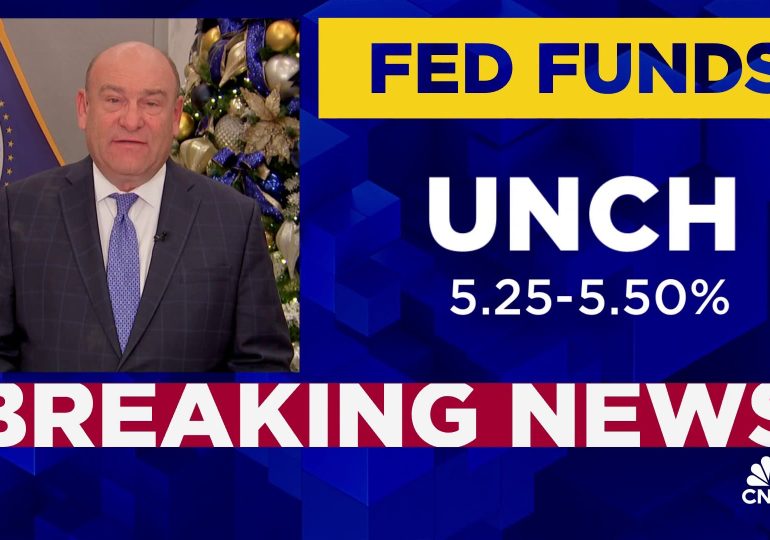 Fed holds rates steady, indicates three cuts coming in 2024