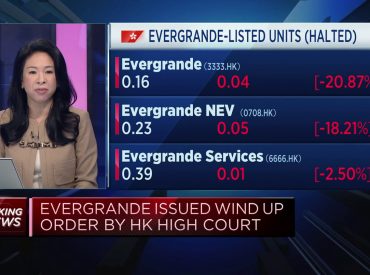 Evergrande shares halted after Hong Kong court orders liquidation