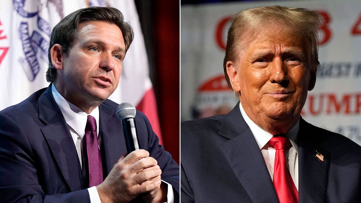 Florida Gov.  Ron DeSantis and former President Trump