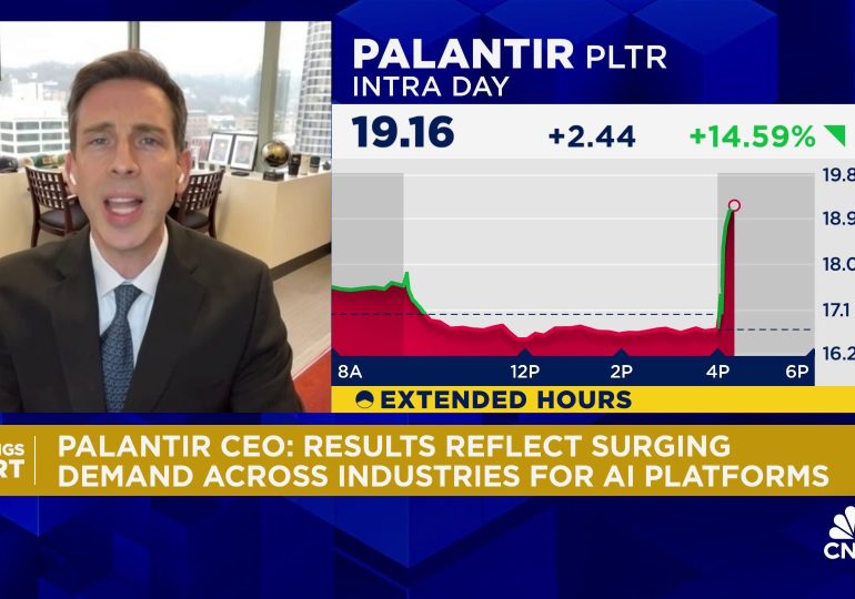 Palantir stock jumps 19% as AI demand drives revenue beat