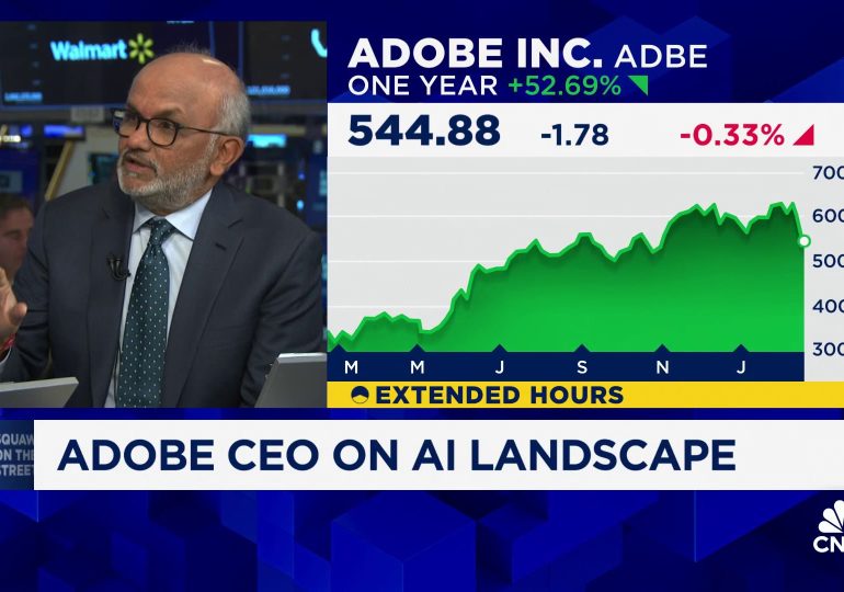 Adobe shares slip 10% on soft sales forecast