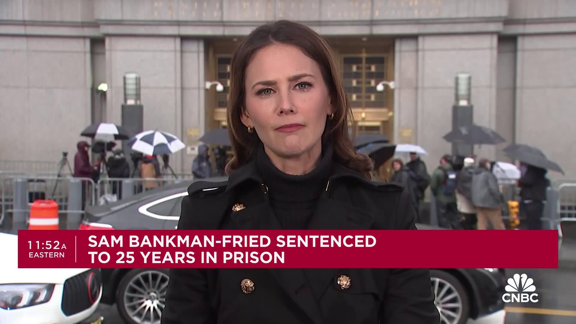 FTX founder Sam Bankman-Fried sentenced to 25 years in prison for massive crypto fraud