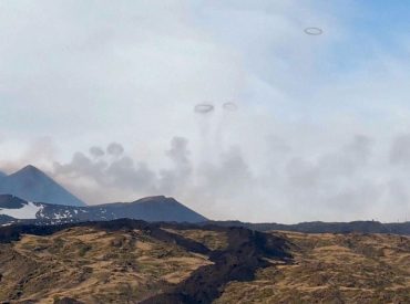 Blowing 'smoke': Mount Etna puts on a show by emitting rare rings into the sky