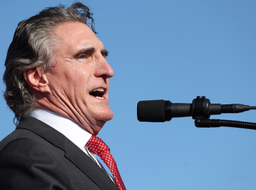 North Dakota gov, former presidential candidate Doug Burgum front and center at Trump New Jersey rally