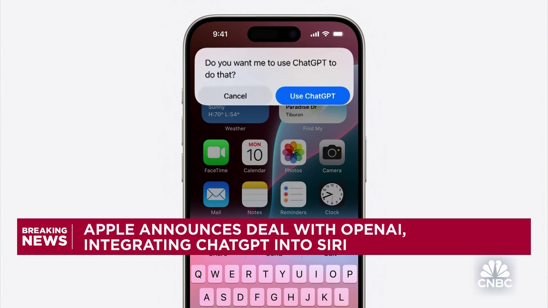 Apple announces deal with OpenAI, integrating ChatGPT into Siri