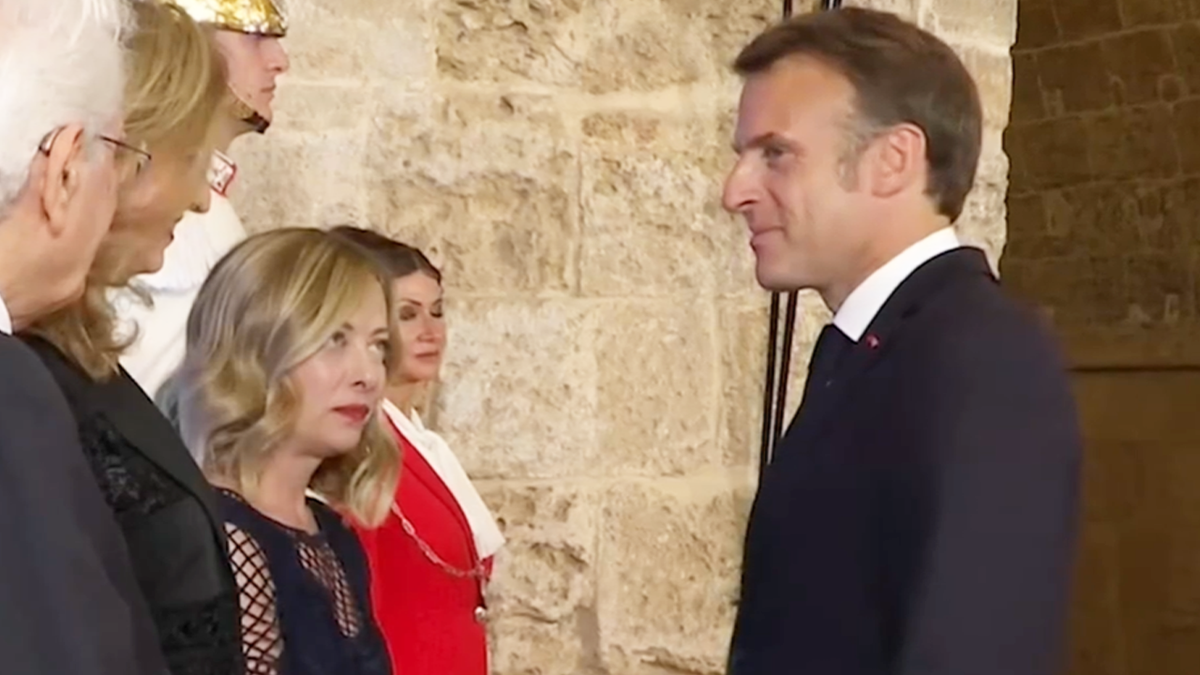 meloni-macron G7 meeting