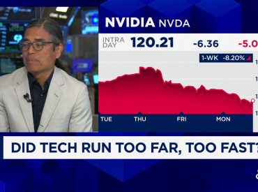 Nvidia slides 13% in three days after briefly becoming most valuable company