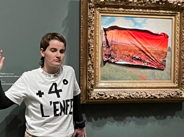 Radical climate activist vandalizes famous painting in Paris