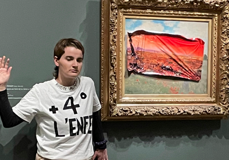 Radical climate activist vandalizes famous painting in Paris