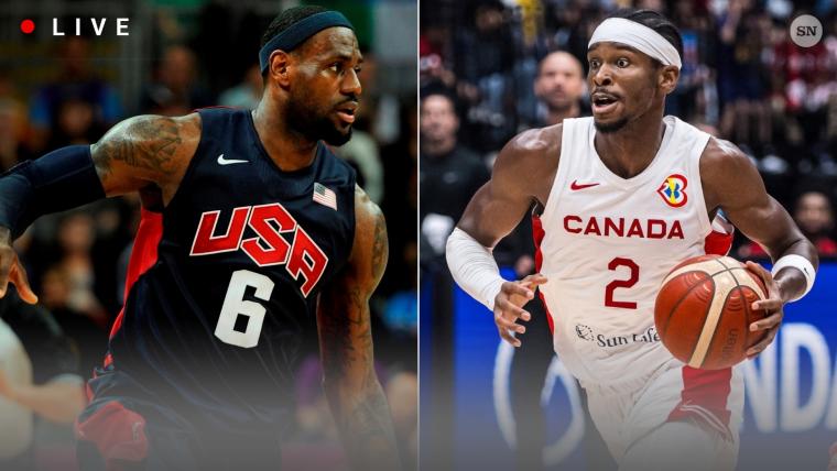 USA vs. Canada live score, updates, highlights from 2024 Olympic men's basketball exhibition game