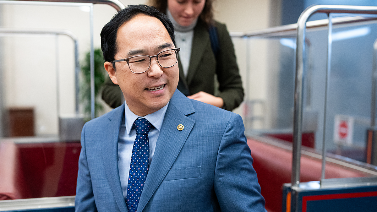 Sen. Andy Kim on the Senate subway