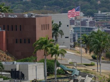 American flag raised, flies over US Embassy building in Venezuela for first time in 7 years