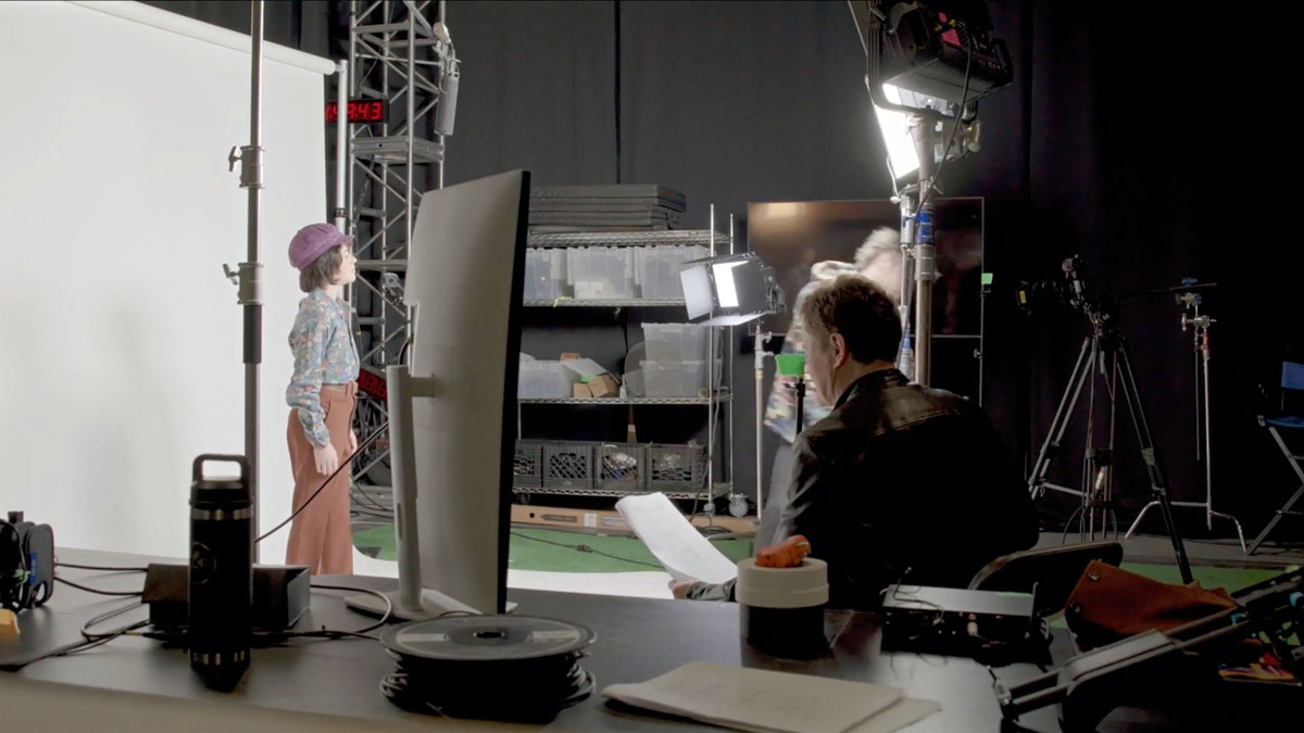 Donny Osmond's grandson on a set