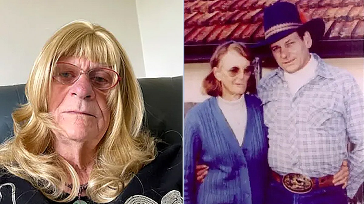 split image of Reginald Arthurell before and after transitioning into a woman